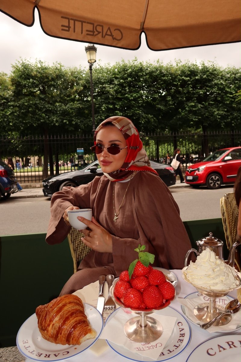 Twill İpek Eşarp Kırmızı