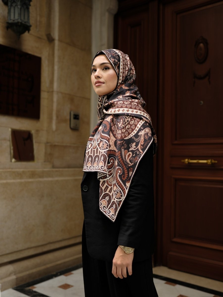 Paisley Harmony Yün İpek Kahverengi