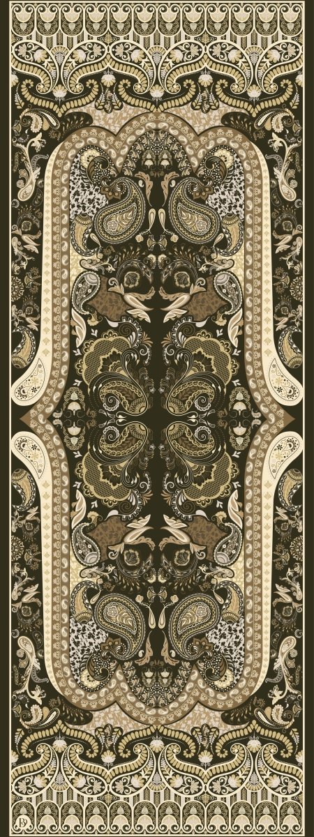 Paisley Harmony Yün İpek Yeşil