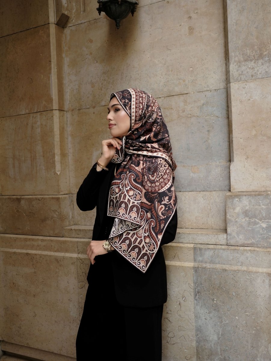 Paisley Harmony Yün İpek Kahverengi