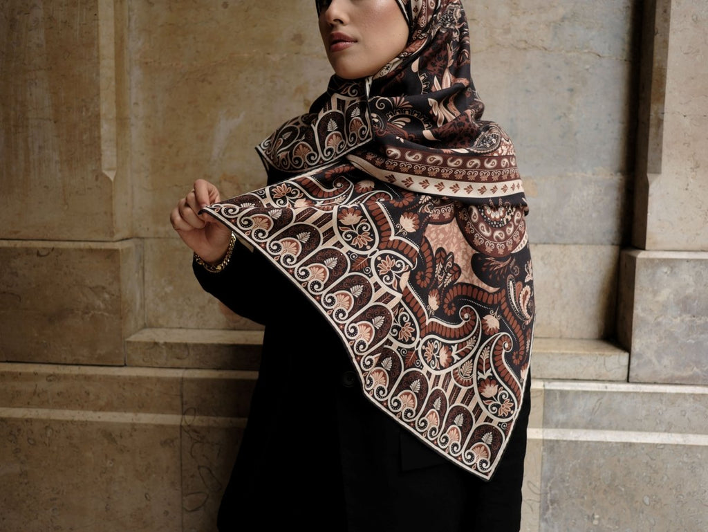 Paisley Harmony Yün İpek Kahverengi