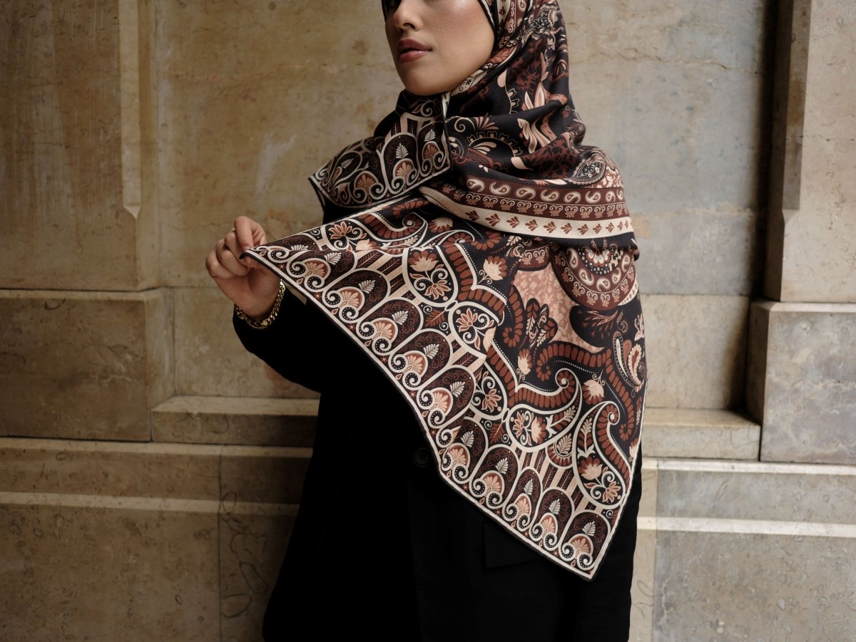 Paisley Harmony Yün İpek Kahverengi