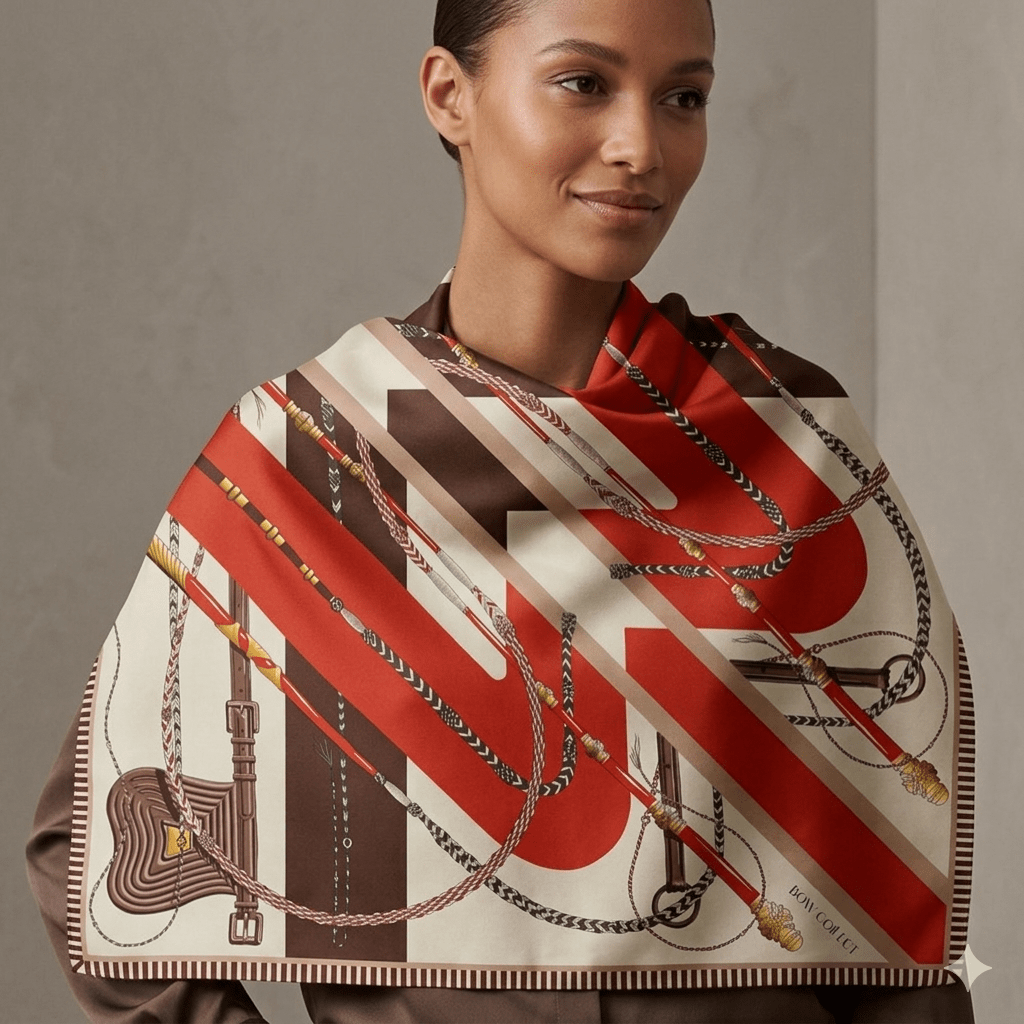 Twill İpek Eşarp Kırmızı