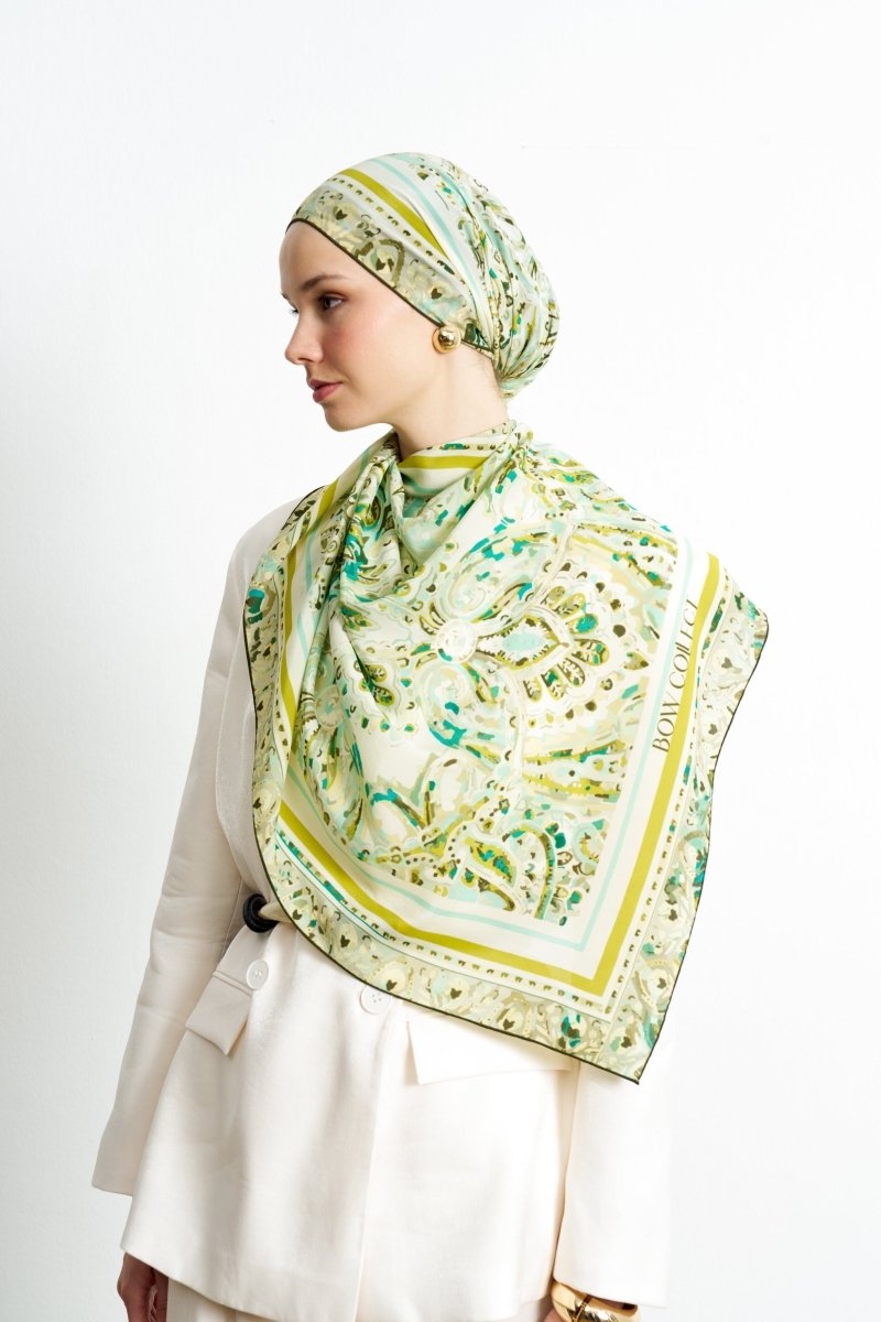 Leila İpek Şal Yeşil