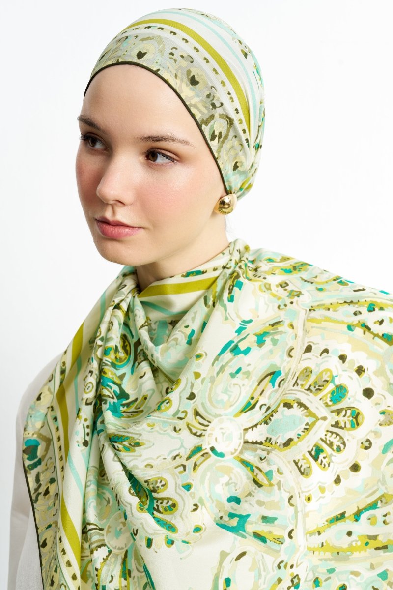 Leila İpek Şal Yeşil