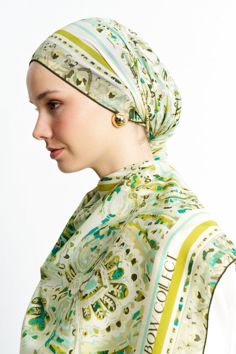 Leila İpek Şal Yeşil