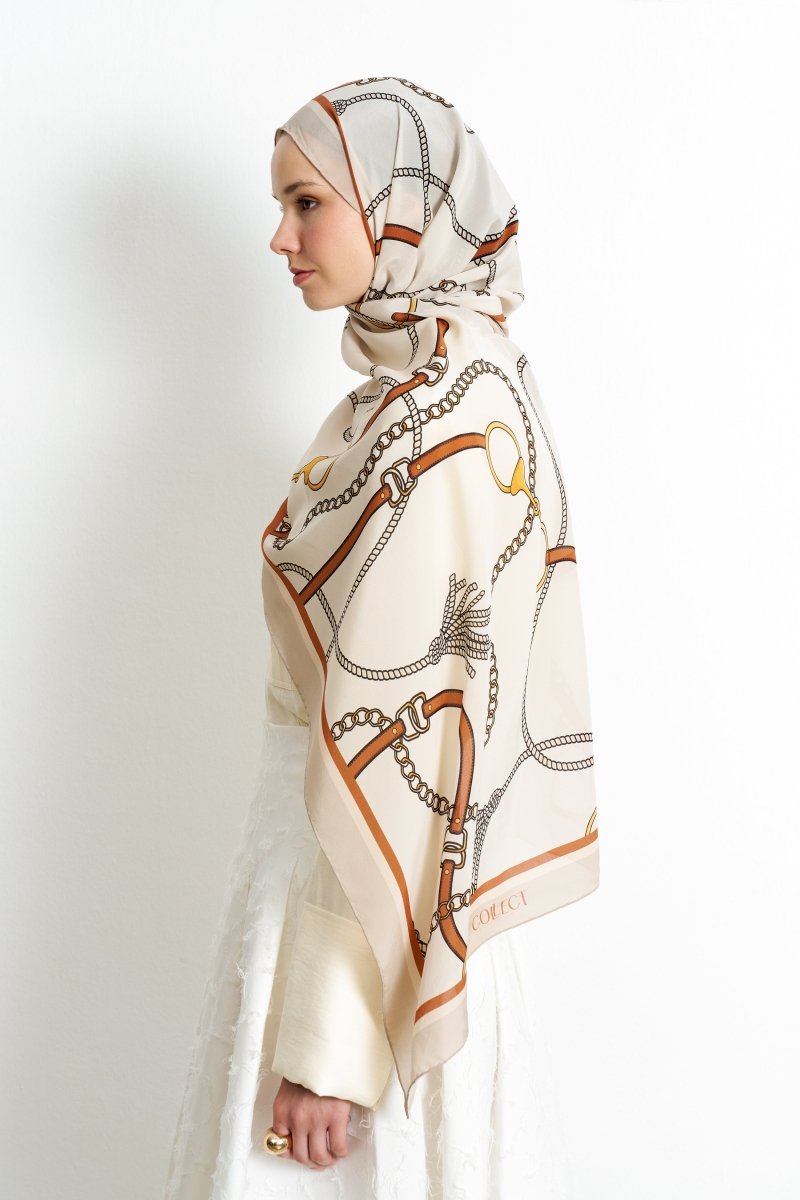 Beltia İpek Şal Bej