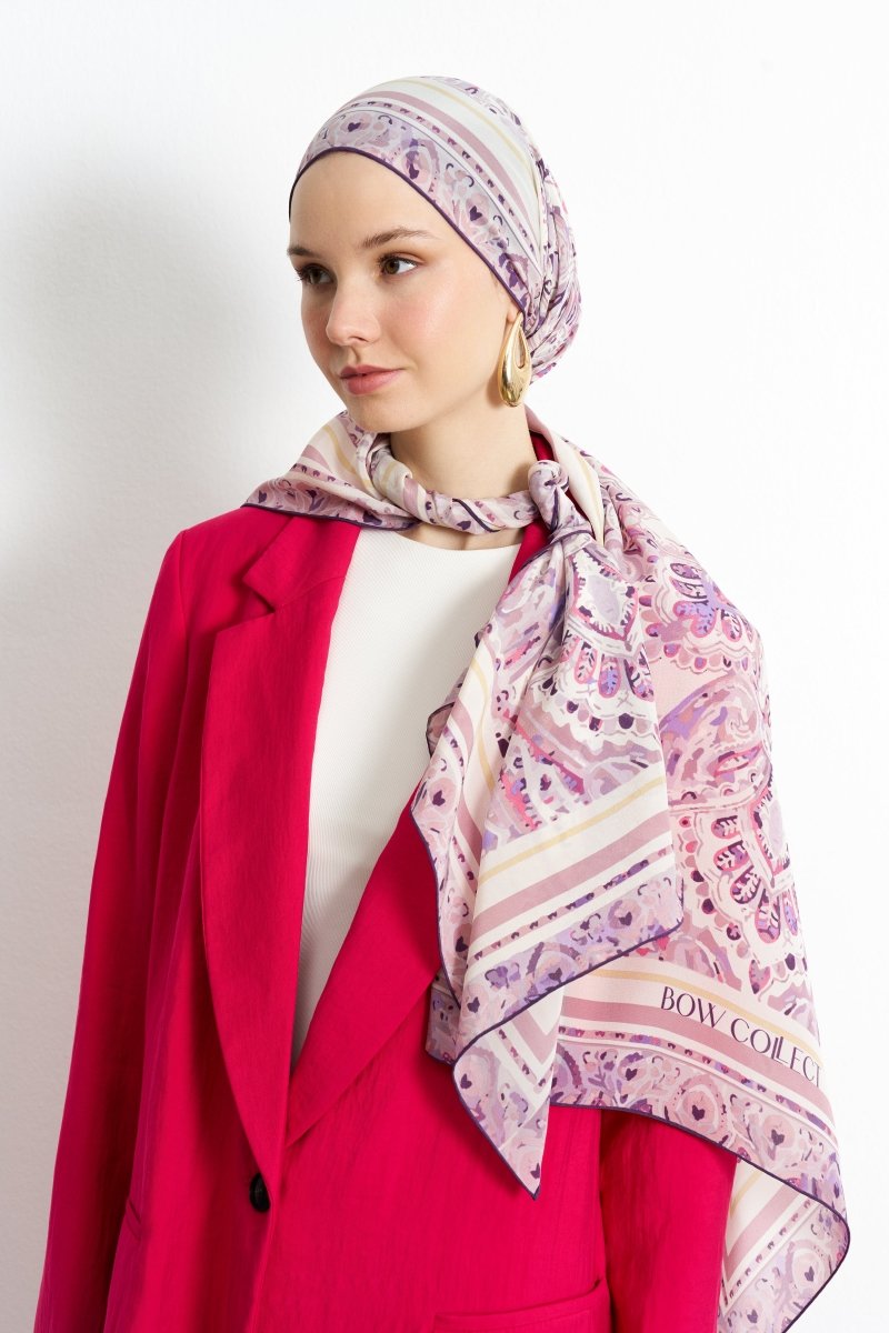 Leila İpek Şal Mor