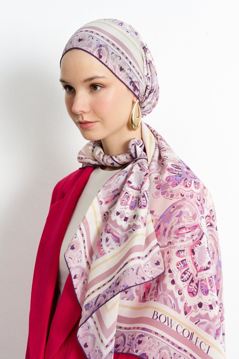 Leila İpek Şal Mor