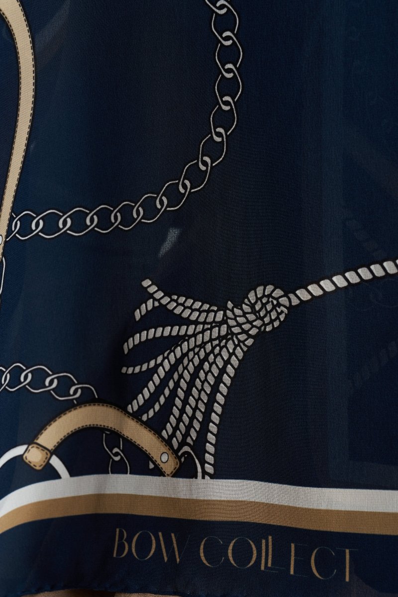 Beltia İpek Şal Lacivert