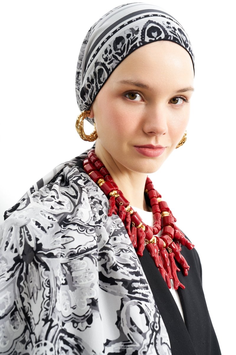 Leila İpek Şal Siyah