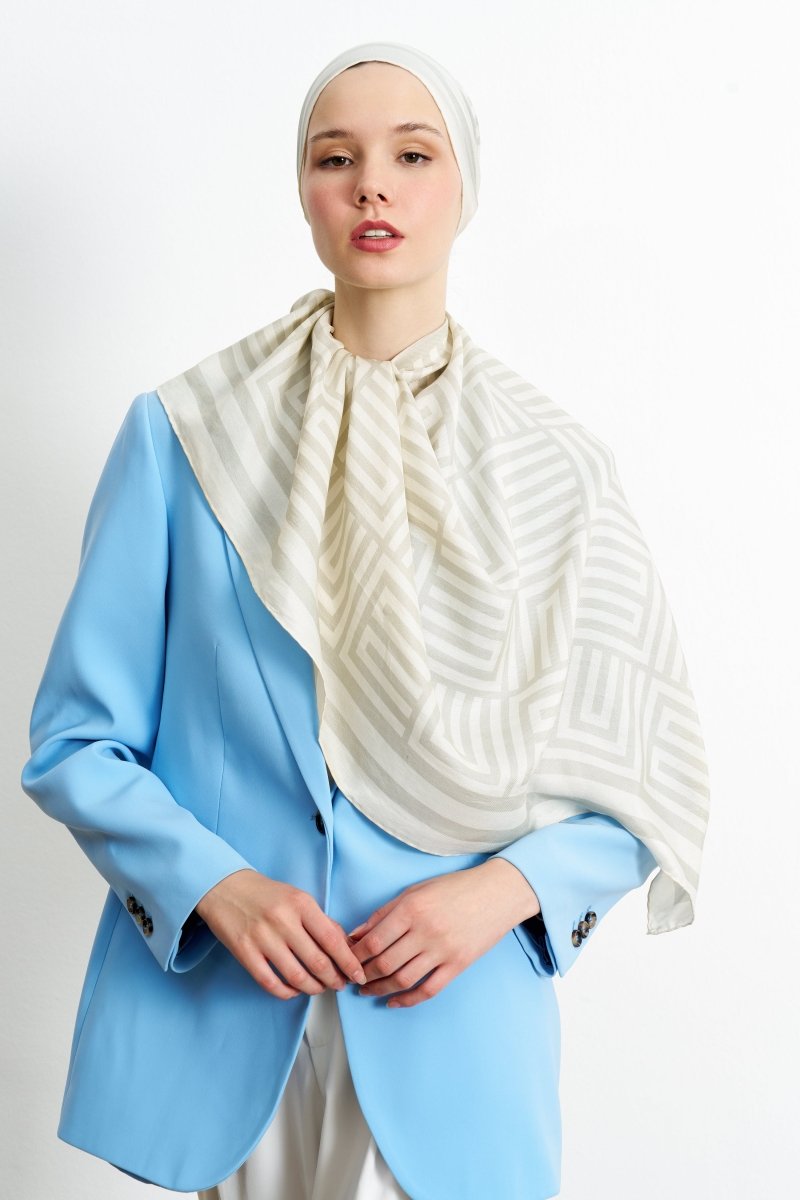 BC Monogram Pamuk İpek Bej