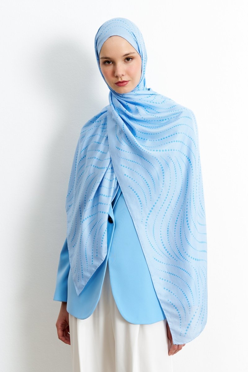 Polkia Pamuk İpek Mavi