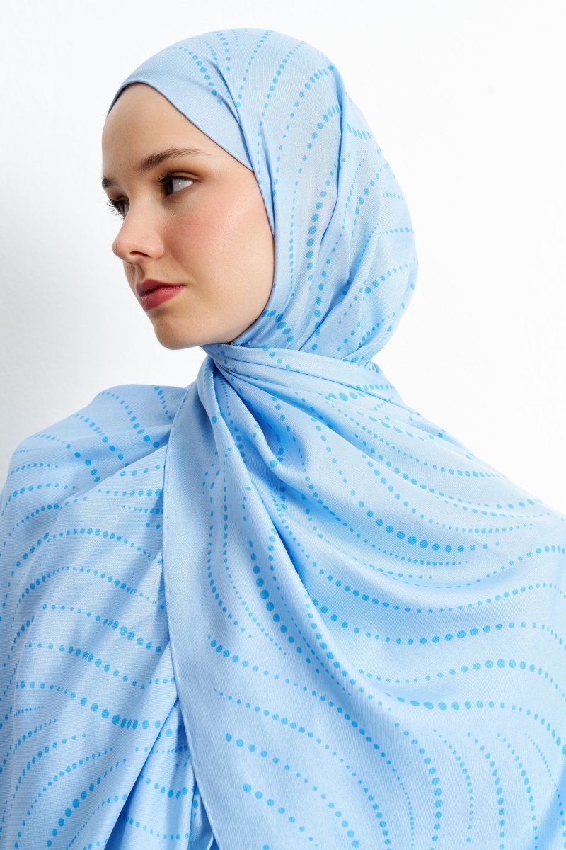 Polkia Pamuk İpek Mavi