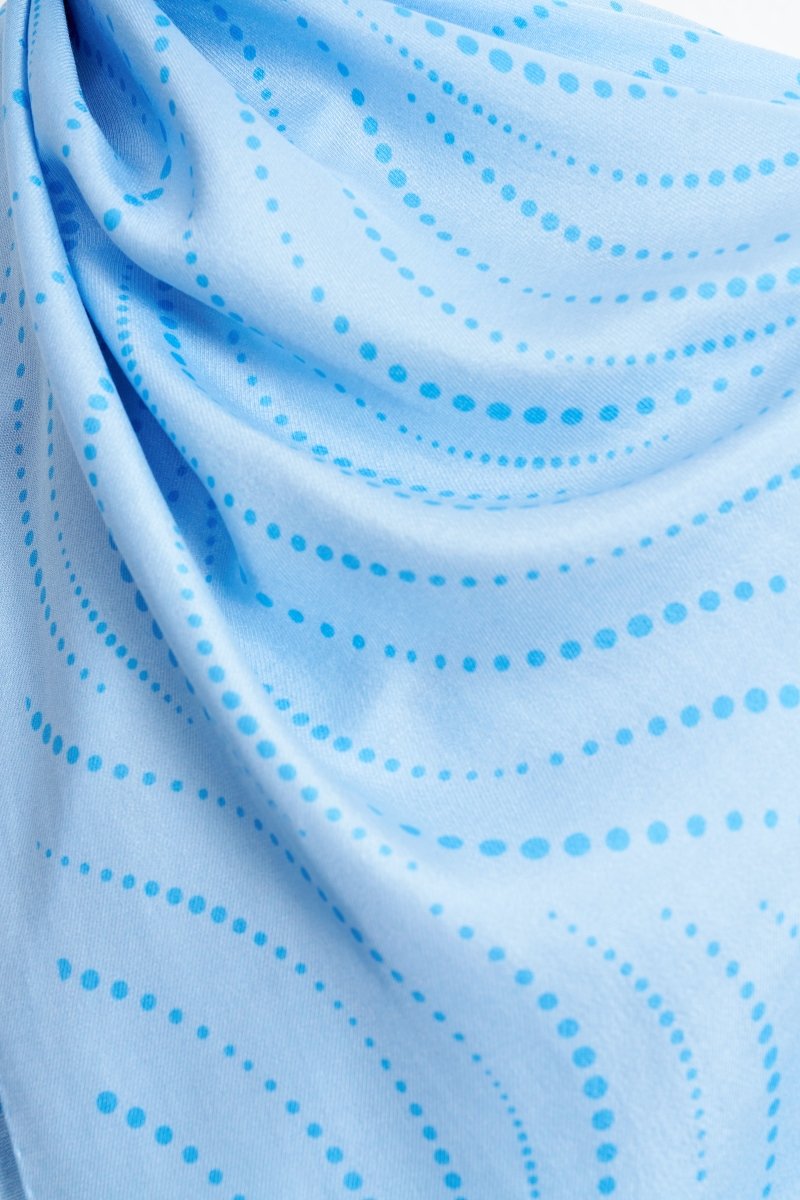Polkia Pamuk İpek Mavi