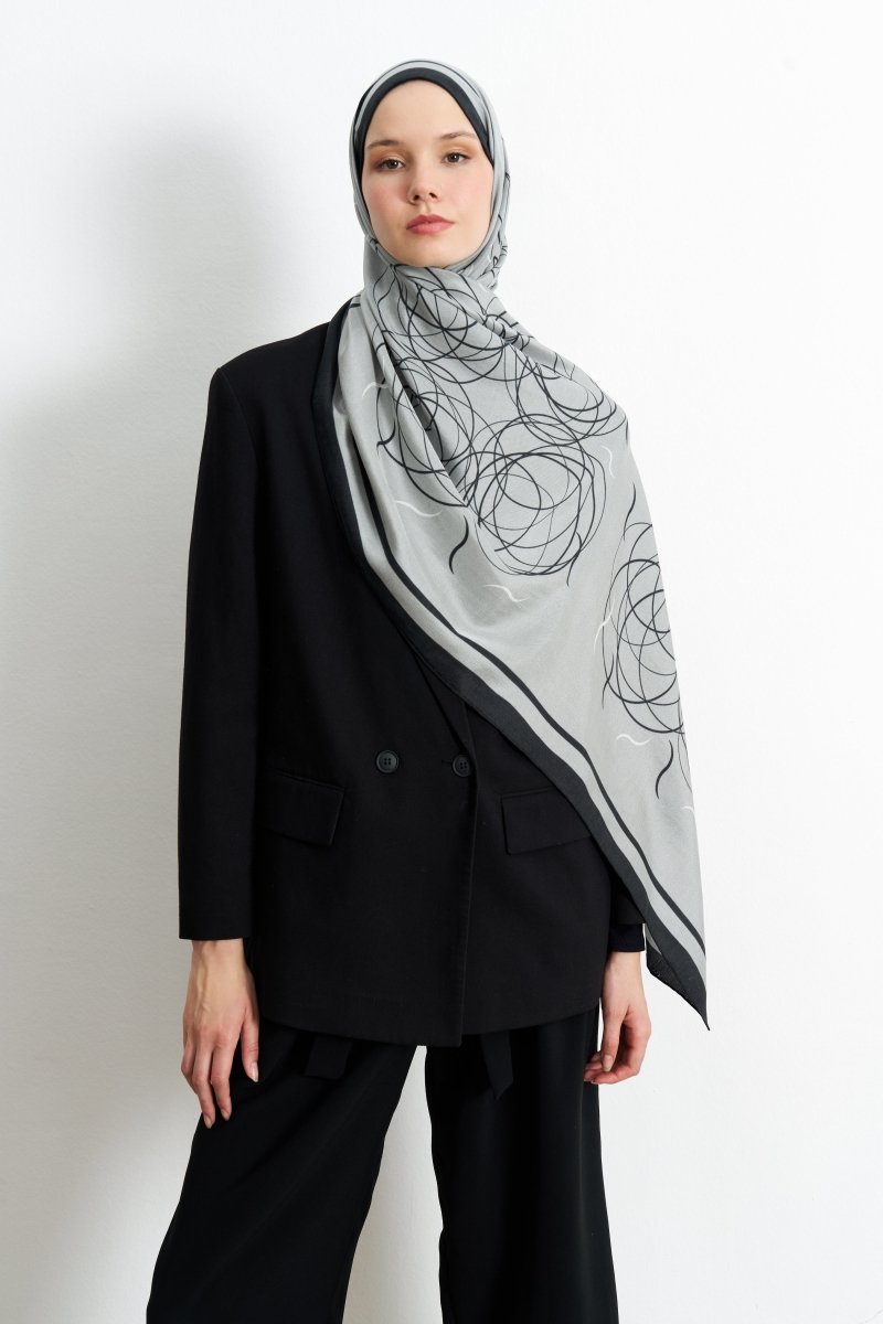 Aisha Pamuk İpek Gri