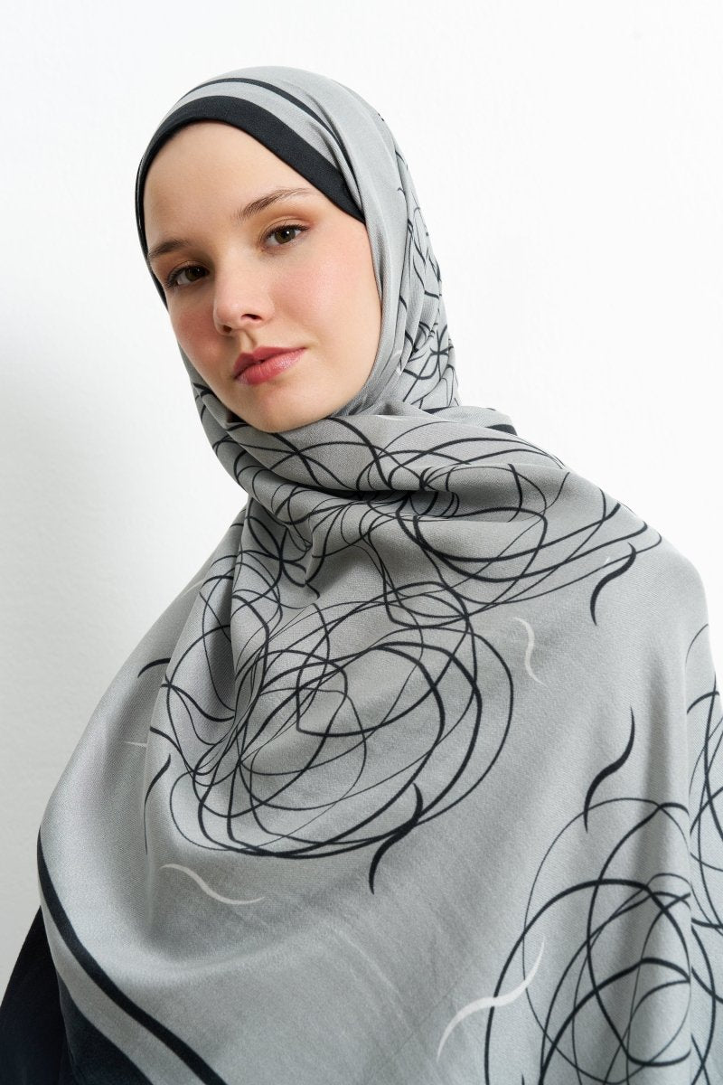 Aisha Pamuk İpek Gri