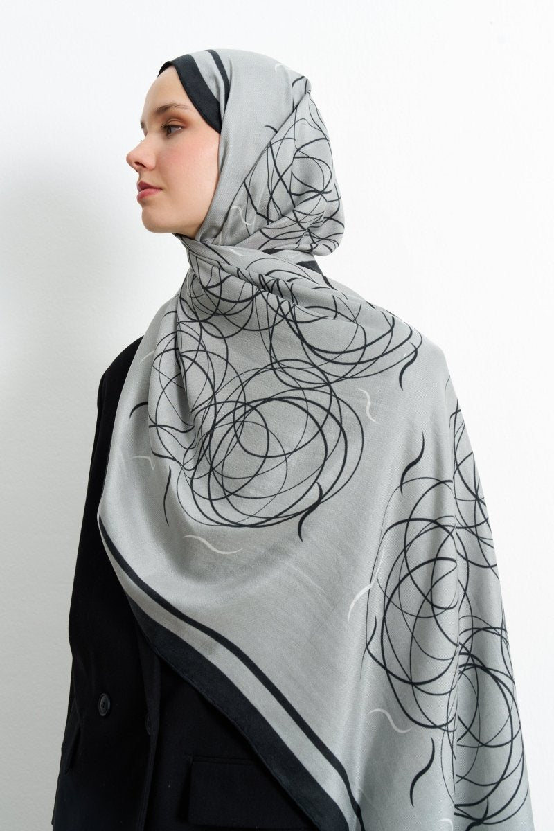 Aisha Pamuk İpek Gri