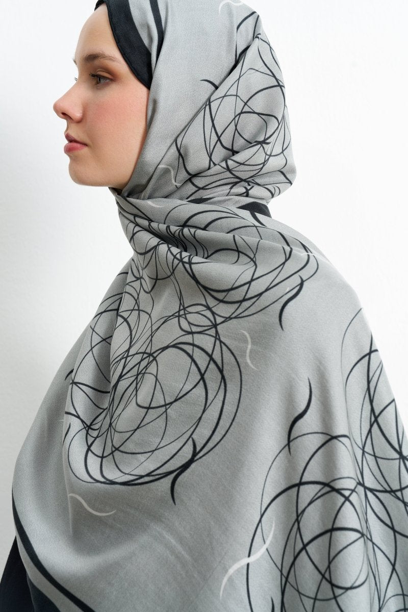 Aisha Pamuk İpek Gri