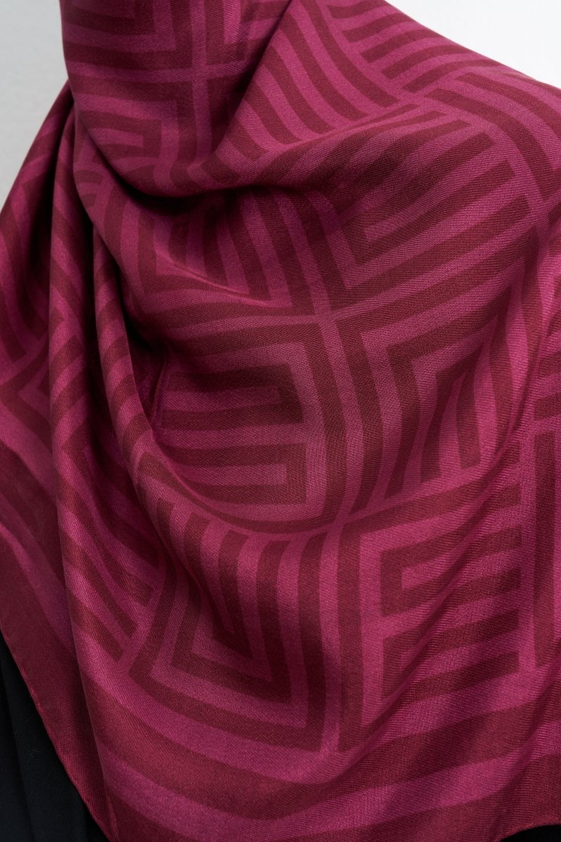 BC Monogram Pamuk İpek Bordo