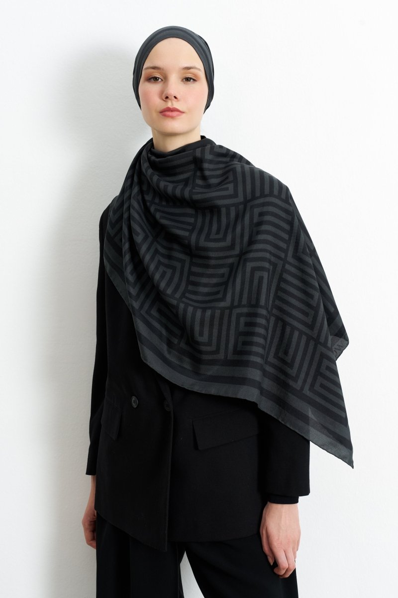 BC Monogram Pamuk İpek Siyah