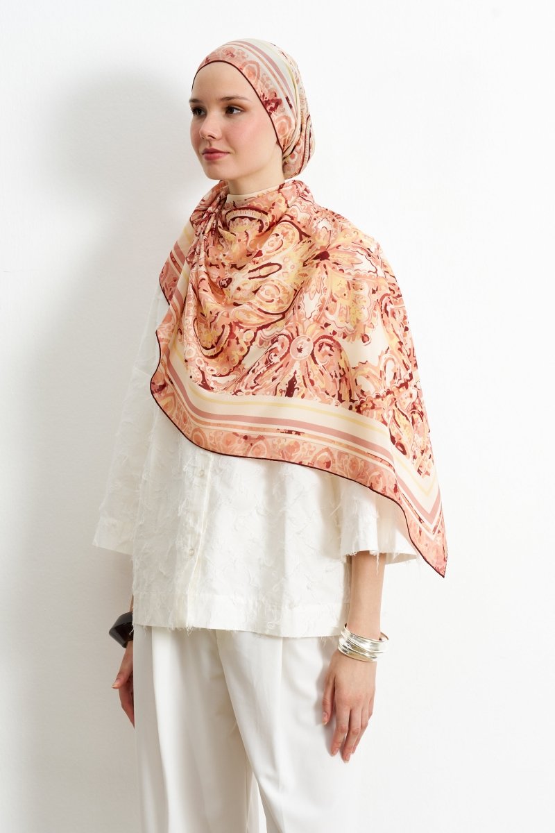 Leila İpek Şal Turuncu