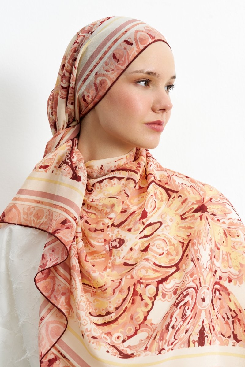 Leila İpek Şal Turuncu