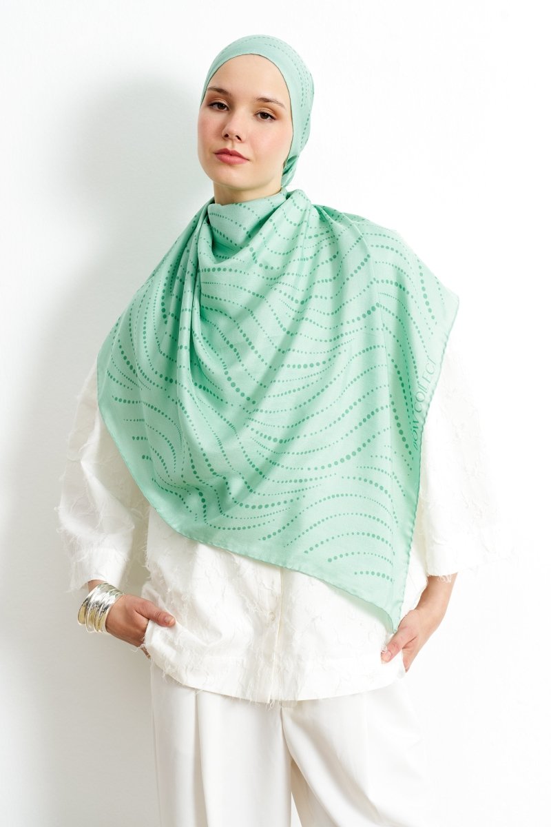 Polkia Pamuk İpek Yeşil