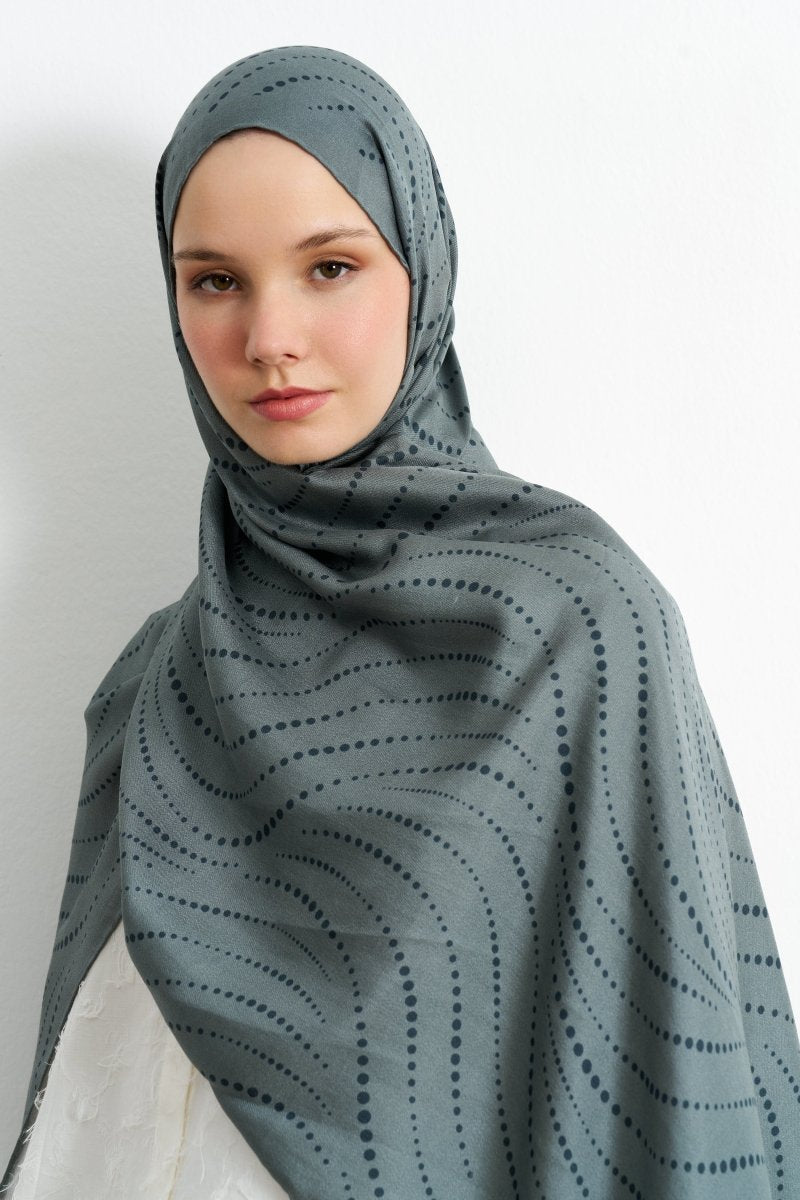 Polkia Pamuk İpek Gri