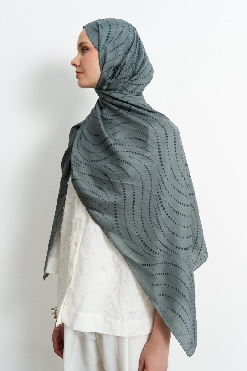 Polkia Pamuk İpek Gri