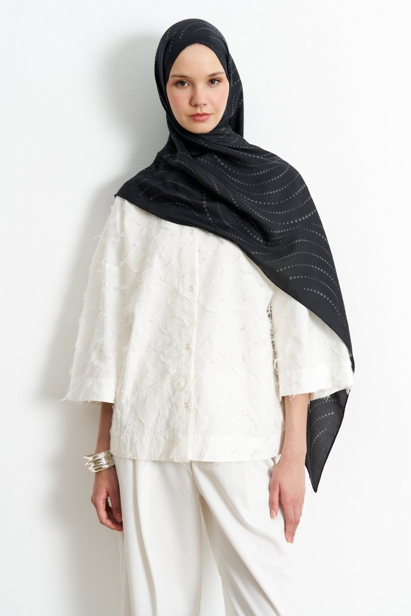 Polkia Pamuk İpek Siyah