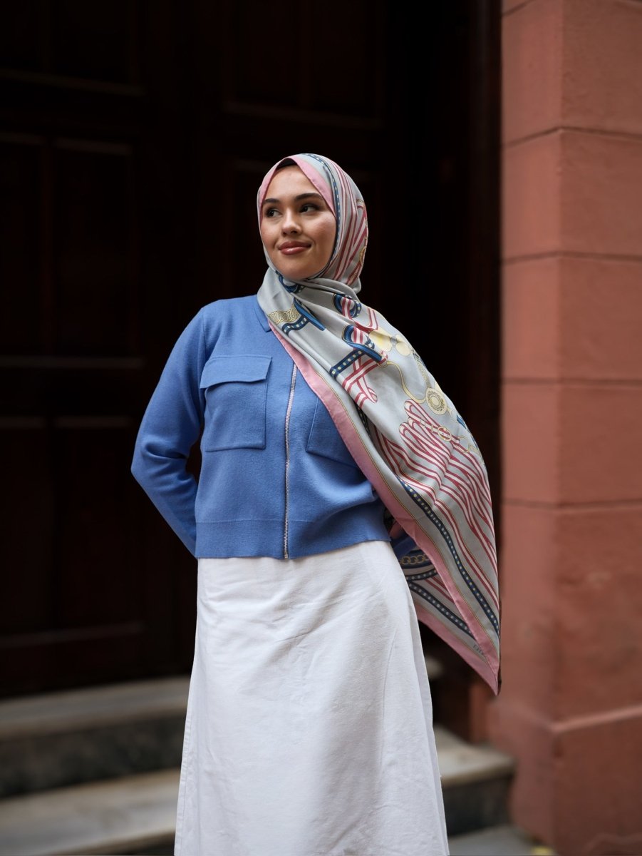 Royal Pamuk İpek Mavi