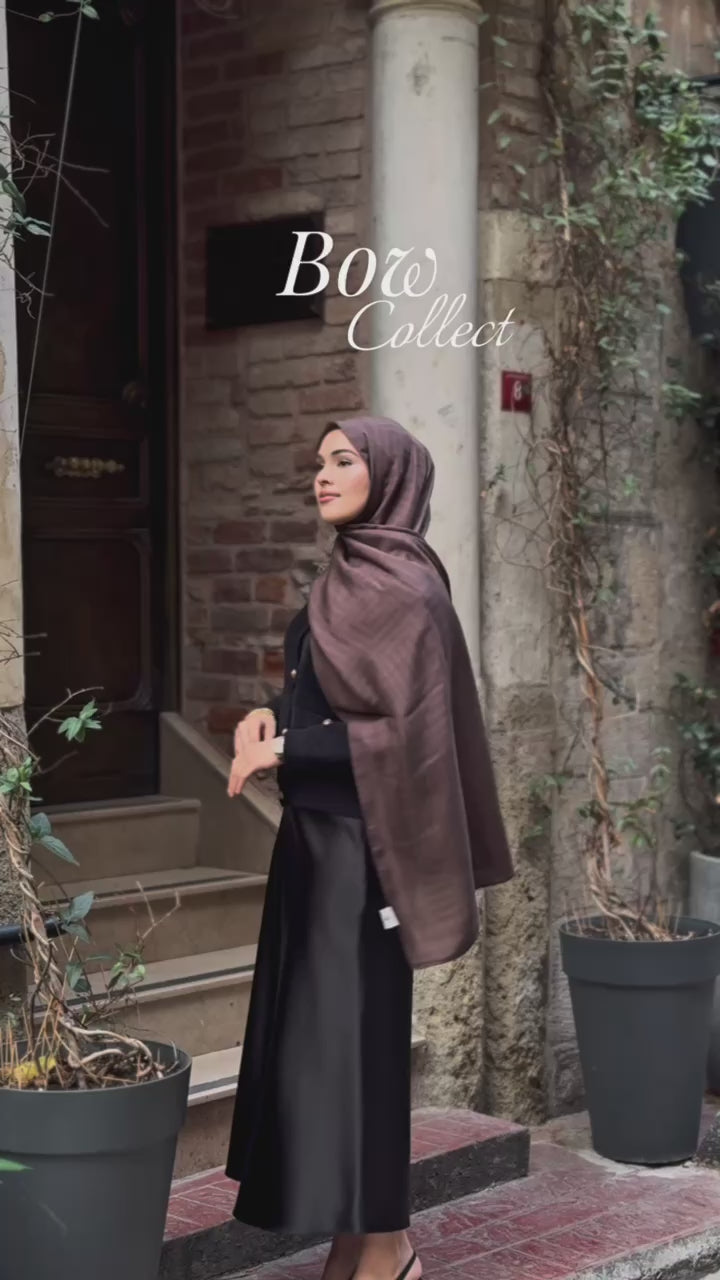 BC Monogram Pamuk İpek Kahve